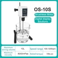 thumbnail image 2 of Stirrer Laboratory High Power Mixer Lab Electric Digital Display Overhead Stirrer 5/10L 1200rpm OS-10S ,High Speed, 2 of 5