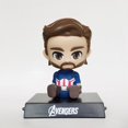 thumbnail image 1 of Muñeco con cabeza móvil de 11 cm de Marvel The Avengers Star Wars, adorno de mesa Kawaii para el interior del coche, regalo para niños, 1 of 5