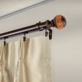 thumbnail image 2 of 1.5" Dia Adjustable 110" to 156" Agustin Traverse Rod with Rings - Cocoa, 2 of 3