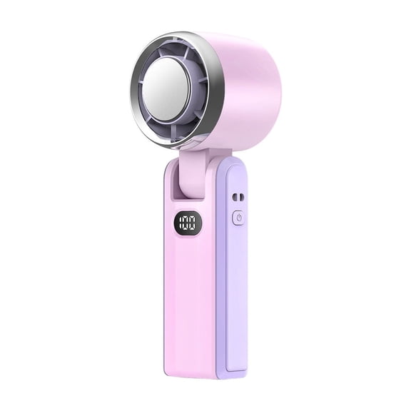 Semiconductor Cooling Handheld Fan,Rechargeable Portable Mini Cooling Fan,100 Speed Adjustable Airflow,USB Fast Charging Pocket Fan,LED Display Travel Outdoor Personal Cooling Device