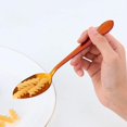 thumbnail image 3 of 12-Piece Stainless Steel Dinner Spoons with Flower Edge, Stainless Steel Dinner Spoons Set, Spoon Dessert Spoons for Home, Kitchen or Restaurant - 7.3 Inches-Red, 3 of 6