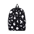 thumbnail image 1 of Mochila de lona con patrón de vaca para estudiantes, bolso escolar informal de gran capacidad, Color negro con contrasteNegro Fivean unisex, 1 of 2