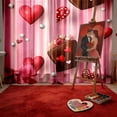 thumbnail image 1 of Oliegs Rideaux Cœur Boxbollen pour la Saint-Valentin Rideaux Cœur Salon Chambre Rideaux Marche, 1 of 1