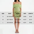 thumbnail image 5 of NJWS Women Off Shoulder Mini Dress Sheer Mesh Ruched Short Dress Sexy Y2k Dresses Beach Clubwear, 5 of 5