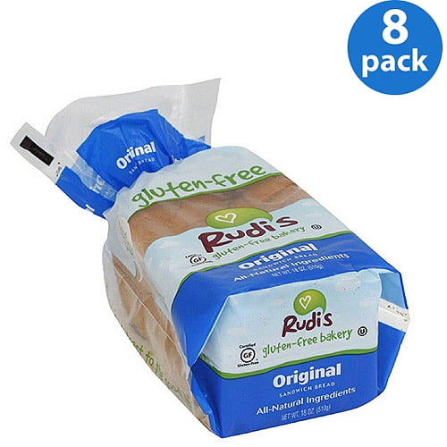 Rudi's Gluten-Free Bakery Original Sandwich Bread, 18 oz, (Pack of 8) by Generic