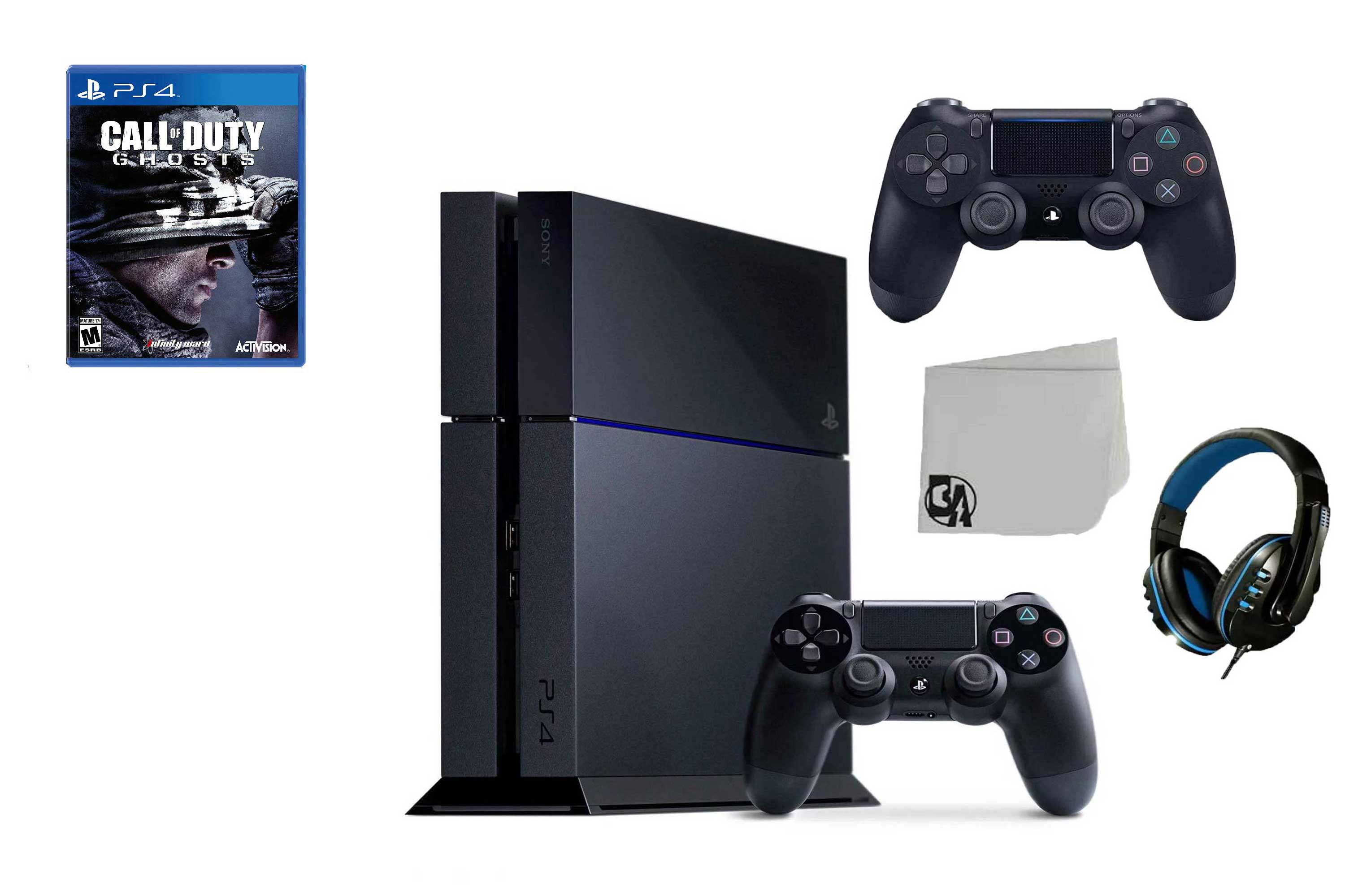oversætter tiggeri Tumult Sony PlayStation 4 500GB Gaming Console Black 2 Controller Included with  Spider-Man BOLT AXTION Bundle Like New - Walmart.com