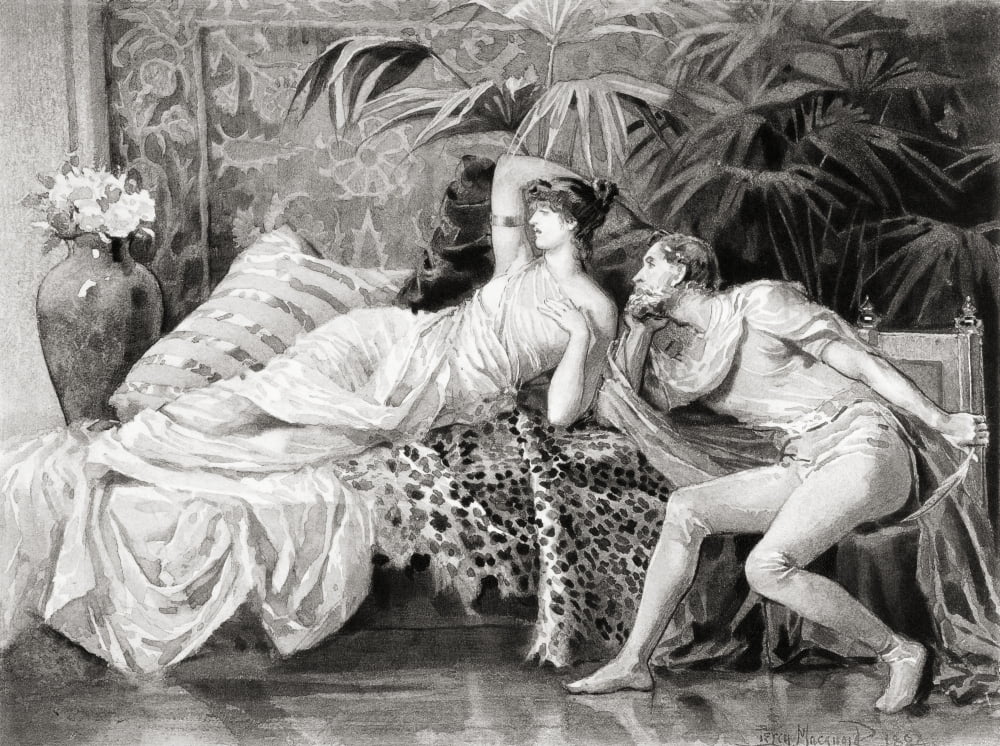 Thus Week By Week And Day By DayHis Life Inglorious Glides Away After An Illustration By Percy Macquoid In The Bridal Of Triermain By Sir Walter Scott Published By The Art-Union Of London 1886 Canvas