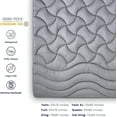 thumbnail image 5 of Sleep Zone Grey Waterproof Mattress Pad King Size, Premium Soft Embossed Mattress Topper, Quilted Fitted Mattress Protector Cover with Elastic Deep Pocket (Grey, King), 5 of 7