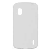 Insten SIlicone Skin Back Soft Rubber Gel Case Cover For LG Google Nexus 4 E960 - Clear