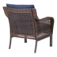 Mainstays Tuscany Ridge Wicker Outdoor Chair, Blue