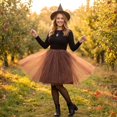 thumbnail image 2 of EANJE Fashion Ballet Skirt For Women Pleated Gauze Short Skirt Adult Dancing Skirt Tutu Skirts Coffee One Size, 2 of 6