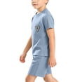 thumbnail image 6 of WRKEKC Kids Summer Outfits Printed Round Neck Short Sleeve T Shirt and Casual Shorts Sport Set for 0-9 Years, 6 of 8