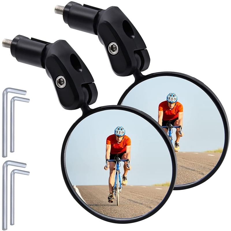 Rétroviseur Vélo 360° Réglable – 2 Miroirs Grand Angle Pour Guidon 22-32 Mm, Sécurité Route/VTT, Facile à Fixer Sans Outil