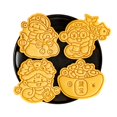 thumbnail image 4 of New Year Fondant Cookie Stamp Heat Resistant Snake Themed Biscuit Mould Plastic Baking Mold for Cake Sugarcraft Tool, 4 of 4