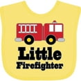 thumbnail image 3 of Inktastic Little Firefighter Fire Engine Boys or Girls Baby Bib, 3 of 4