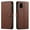 Brown, variant on Samsung Galaxy A02S Case, Starshop Premium Leather Wallet Pocket Credit Card Slots-Brown