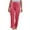 Red, variant on Fesfesfes Women Pant Casual Pocket Cotton Linen Elastic Waist Wide Large size Leg Pants Under $10