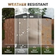 thumbnail image 5 of Cloudwell Remise 10 X 8 Pi avec Plancher, Acier Galvanisé Robuste, Remise de Rangement Extérieure, 5 of 5