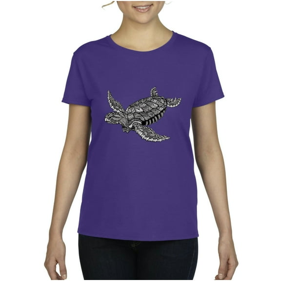 IWPF - Women's T-Shirt Short Sleeve, up to Women Size 3XL - Sea Turtle Hawaii