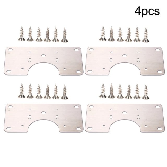 Stainless Steel Hinge Fixing Plate for Cabinet Door Repair Installer Kitchen