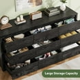 thumbnail image 4 of 9 Drawer Dresser for Bedroom, Wide Modern Chest of Drawers, Large Wood Dresser Wooden Storage Organizer for Living Room, Hallway Entryway, 4 of 7