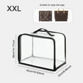 thumbnail image 3 of maskred Storage Bag Transparent Dust-Proof Boxes Waterproof Protective Casing Bags Clothes Moisture-proof Hanging Cover Black XXL 1Set, 3 of 6