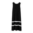 thumbnail image 6 of Mifsaly Midi Sleeveless Dresses for Women Cotton Summer T Shirt Dress Stripe Hem Straight Shift Comfortable Beach Vacation Sundresses XXL, 6 of 6
