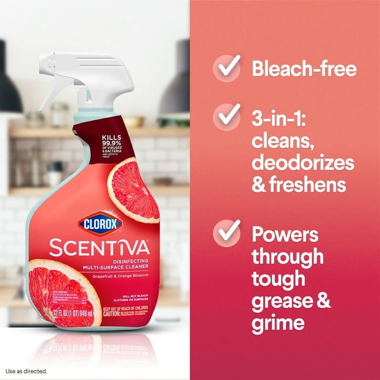 Clorox Scentiva Multi-Surface Cleaner Spray Grapefruit Orange