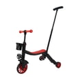 thumbnail image 2 of Triciclo infantil de juguete deportivo, equipo resistente, fácil de usar, bicicleta de equilibrio multiusos 3 Rojo con asa de empuje, 2 of 8