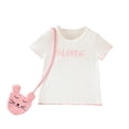 thumbnail image 1 of Gibobby Playeras Niñas Niños pequeños bebés niñas primavera verano estampado manga corta cuello camiseta bolsa ropa （Rosa， 3-4 Años), 1 of 5
