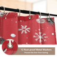 thumbnail image 5 of 4-Piece Bathroom Set with Waterproof Shower Curtain with Non-Slip Bath Mat, U-Shaped Mat & Toilet Lid Cover Christmas Tree Branches, 5 of 8