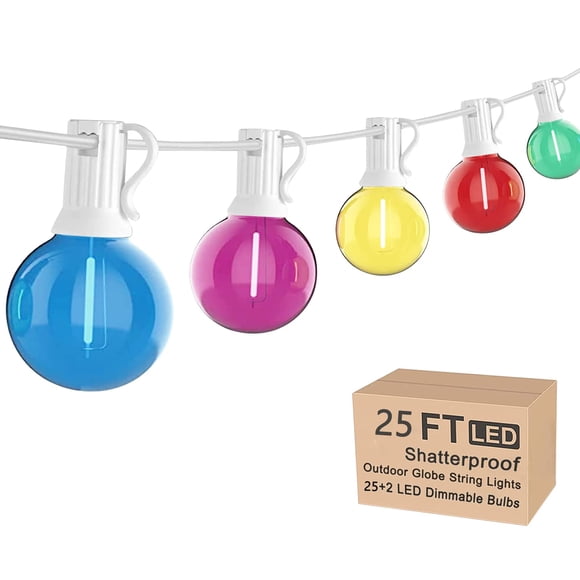 Luces en Cadena GOOTHY 7.6 m G40 Multicolor Impermeables 120V