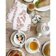 thumbnail image 4 of Red Botanical Kitchen Dish Towels for Drying Dishes Set of 4, Pastoral Elegant Spring Floral Waffle Weave Microfiber Hand Tea Bathroom Towels Quick Dry & Absorbent Towel 15.7x23.6, 4 of 7