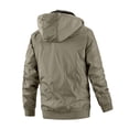 thumbnail image 4 of IROINNID Manteau d'Extérieur pour Hommes Offres Coupe Ample Tactique à Fermeture Éclair Imperméable Coupe-Vent Randonnée Veste à Capuche, Kaki, 4 of 4