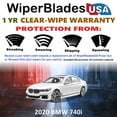 thumbnail image 2 of 2020 BMW 740i Beam Wiper Blades Wipers WBUSA (Set of 2), 2 of 5