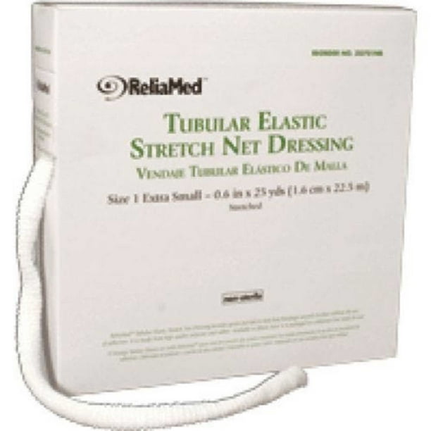 ReliaMed 701NB Tubular Elastic Stretch Net Dressing for Finger, 1 Roll