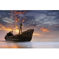 thumbnail image 2 of Kaimaki, Maria 24x17 White Modern Wood Framed Museum Art Print Titled - The Dark Traveler Ii, 2 of 4