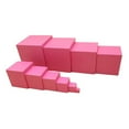 thumbnail image 2 of Montessori Learning Pink Tower Size Matching Game for Preschool Boy Girl, 2 of 8