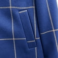 thumbnail image 6 of Roncen Women's Plaid Wool Blend Coat - Longline Notched Collar Winter Jacket with Button Front, 6 of 7