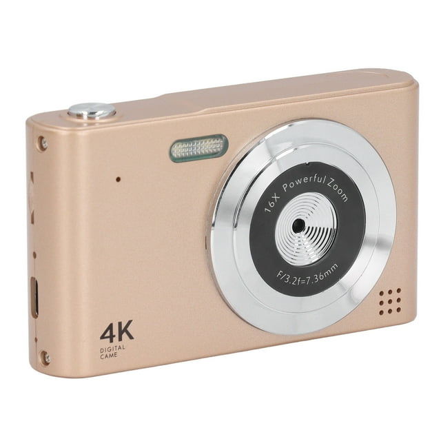 Cámara Digital 4K para Fotografía, Cámara de Vídeo Vlogging Con Zoom de 48MP 16x, Cámae Selfie Antivibraciós