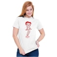thumbnail image 3 of Betty Boop Paisley Cartoon Character Short Sleeve Women's Graphic Tee Brisco Brands S, 3 of 5