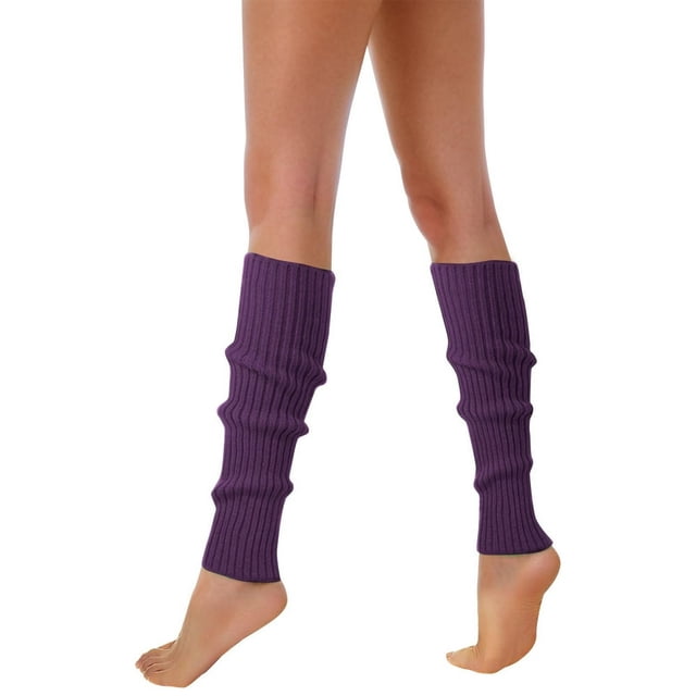 Leg Warmers For Women Neon Ribbed Leg Socks Stylish Accessories Colorful Fluorescent Wool Knitted Sock Sleeves