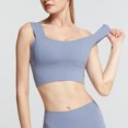 thumbnail image 4 of Pompotops Women's Solid Color Inner Fit Plus Size Vest Yoga Sports Beauty Back Bra, 4 of 8