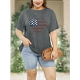 thumbnail image 6 of XCHQRTI Womens Daisy Tshirt Graphic Plus Size Casual Shirt Oversized Short Sleeve Summer Flower Tops, 6 of 8