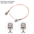 thumbnail image 2 of Cable Coaxial RF de Baja Pérdida Unique Bargains RG316 Bnc Macho A Bnc Macho 2 Pies Naranja 1 Ud, 2 of 7