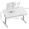 thumbnail image 5 of Hzsb Laptop Lap Desk with Light Fan,5 Level Adjustable Heights Laptop Bed Tray Table with USB and Storage Drawer ,Folding Laptop Desk, 5 of 8