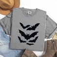 thumbnail image 4 of Halloween Bats Distressed - Womens Garment Dyed Tee, 4 of 11
