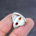 thumbnail image 4 of Natural Carnelian Gemstone Handmade 925 Sterling Silver Jewelry Ring Size 7, 4 of 4