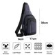 thumbnail image 2 of Hukapapa Sling Bag Mochila pequeña para mujeres y hombres Mochila ligera con una correa Mochila de viaje Senderismo Bolsa de pechoazul, 2 of 6