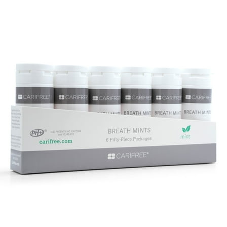 CariFree Breath Mints, MINT, 6 pack (tray)